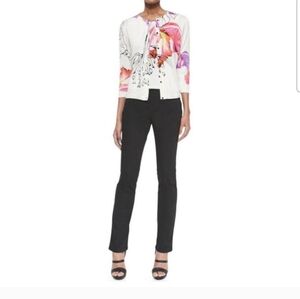 Escada Munich Womens Straight Leg Jeans Black Denim Pants Size 44 EU